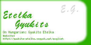 etelka gyukits business card